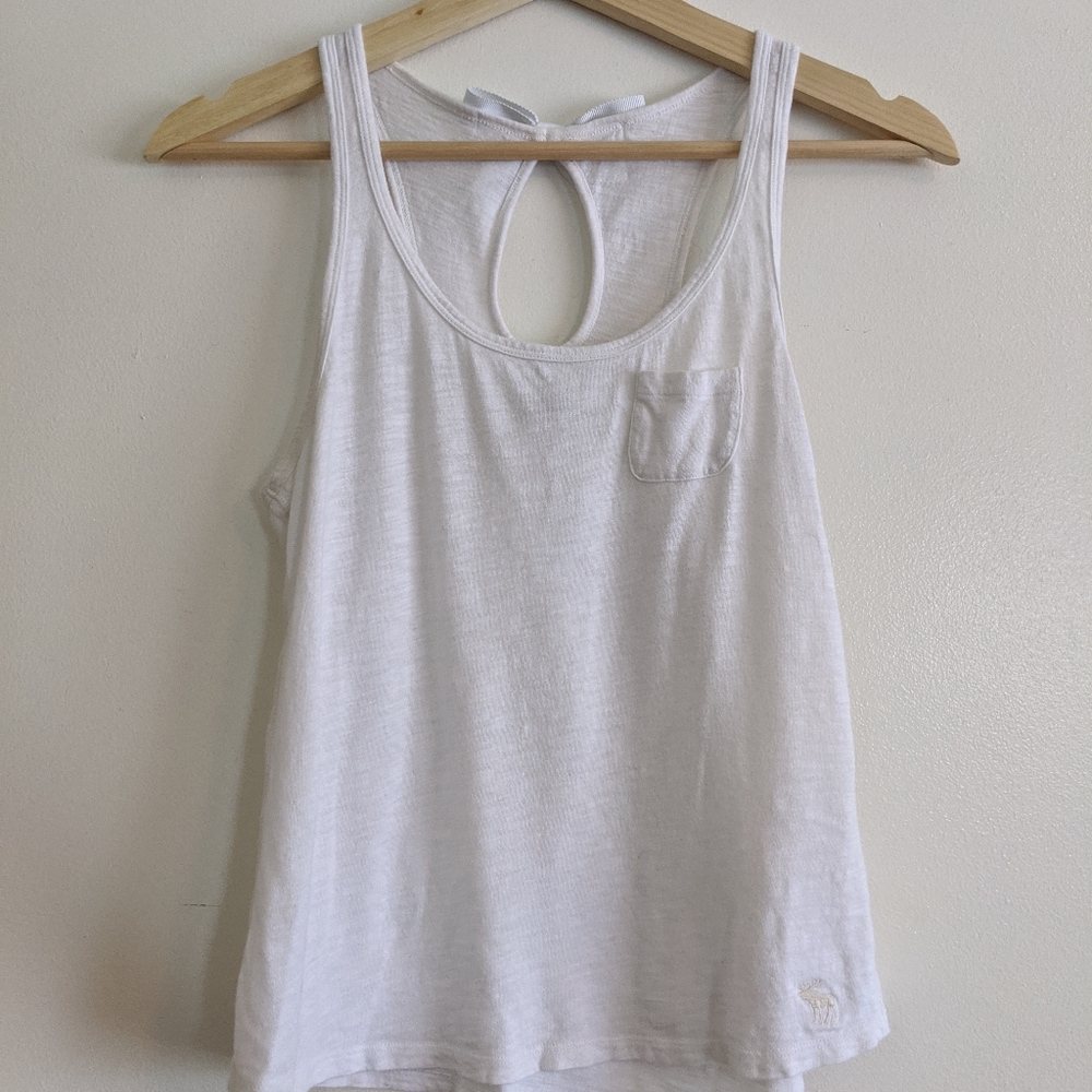 Abercrombie & Fitch White Tank Top
